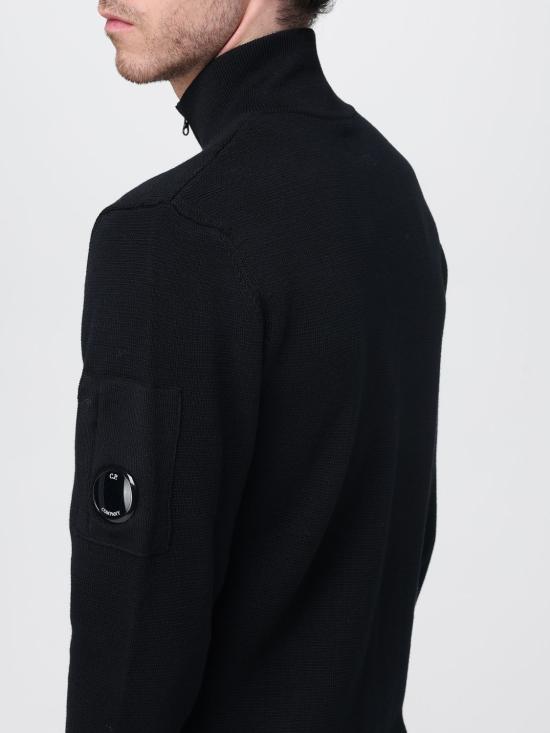 25FW 씨피 컴퍼니 스웨터 19CMKN201A00659A 999 Black - C.P. COMPANY