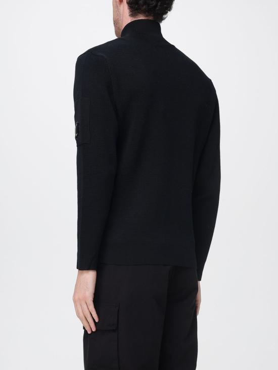 25FW 씨피 컴퍼니 스웨터 19CMKN201A00659A 999 Black - C.P. COMPANY