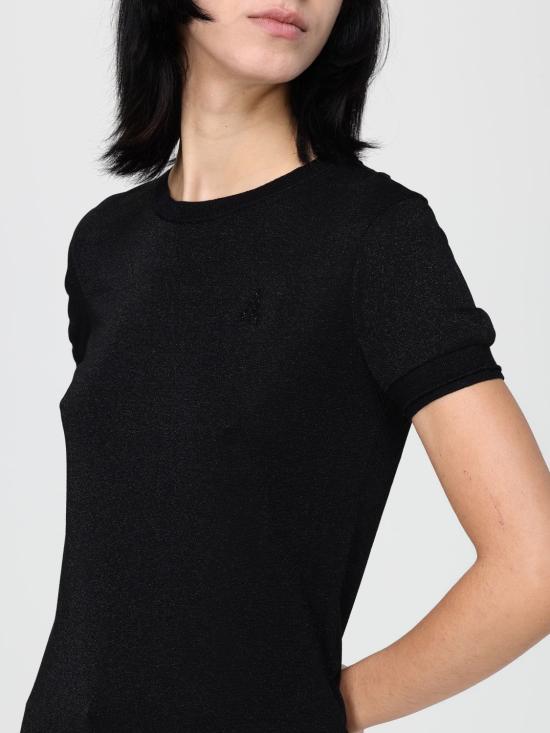 25FW 파트리지아페페 반팔 티셔츠 8K0278K128 K464 Black 2 - PATRIZIA PEPE