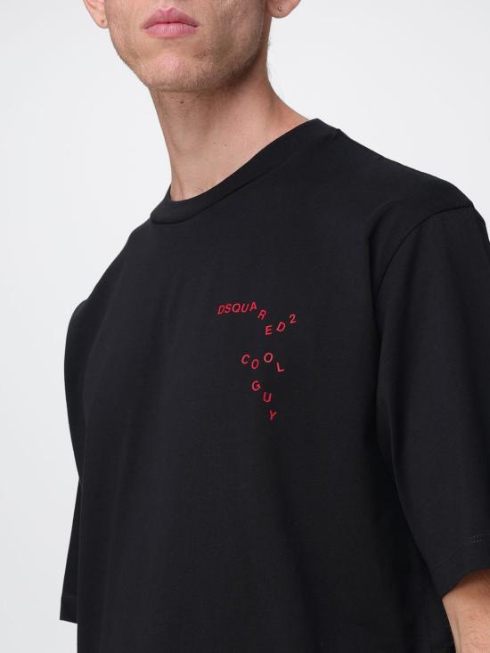 25FW 디스퀘어드2 반팔 티셔츠 S74GD1444D20020 900 Black - DSQUARED2