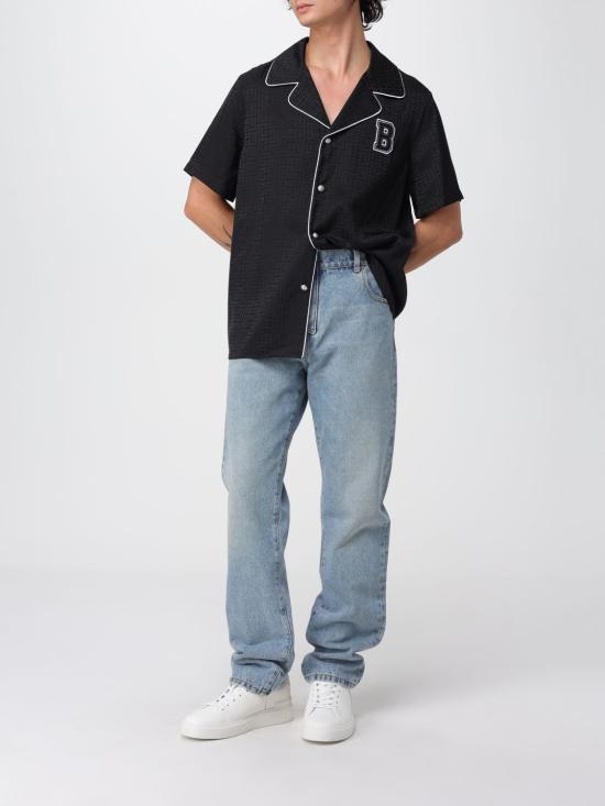 25FW 발망 셔츠 FH1HN135VB35 0PA Black - BALMAIN