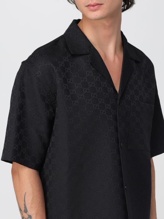 25FW 구찌 셔츠 794907Z7AO7 1000 Black - GUCCI