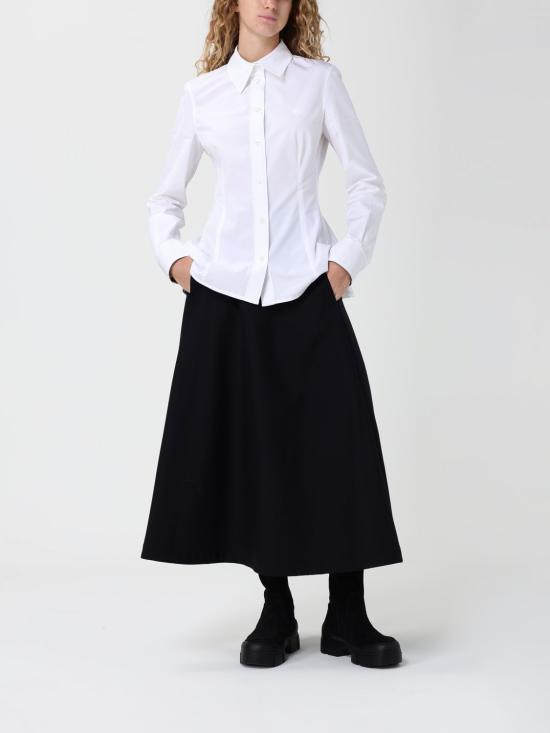 25FW 버버리 슬림핏 코튼 포플린 셔츠 8117134 White - BURBERRY