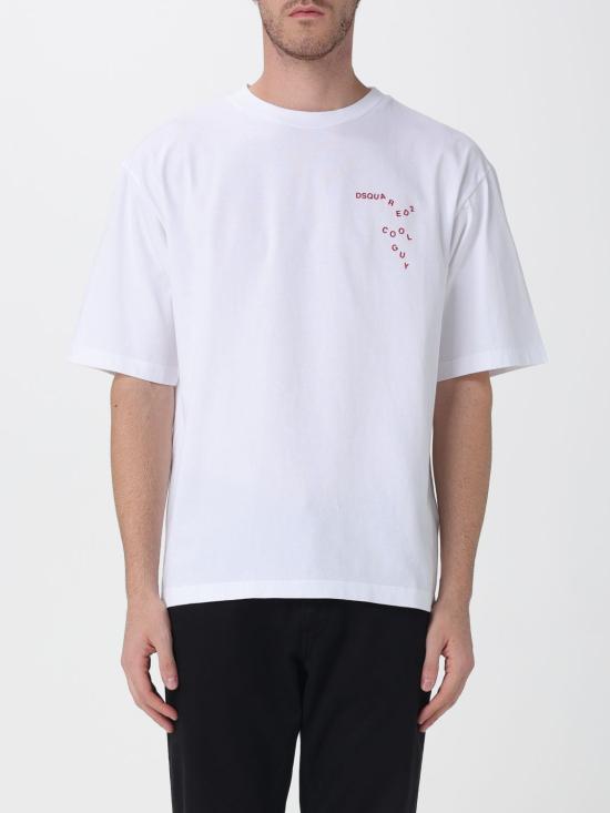 25FW 디스퀘어드2 반팔 티셔츠 S74GD1444D20020 100 White