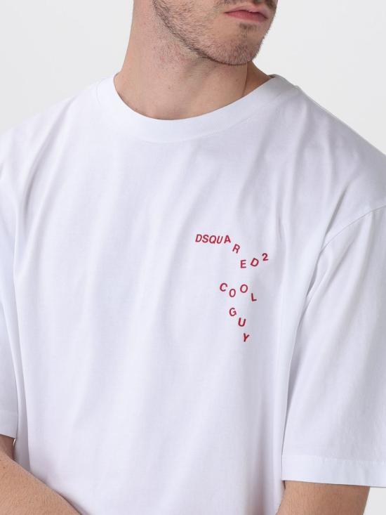 25FW 디스퀘어드2 반팔 티셔츠 S74GD1444D20020 100 White - DSQUARED2