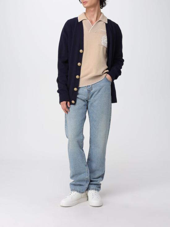 25FW 발망 데님 팬츠 FH1MI083DF81 6AW Blue - BALMAIN