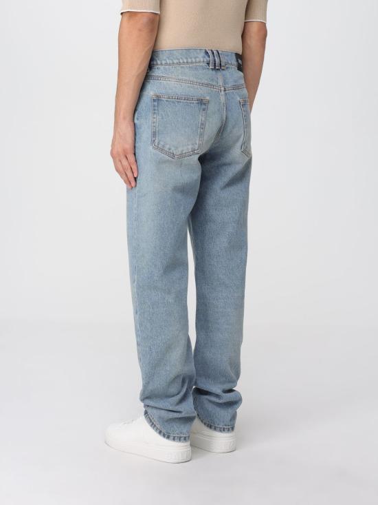 25FW 발망 데님 팬츠 FH1MI083DF81 6AW Blue - BALMAIN