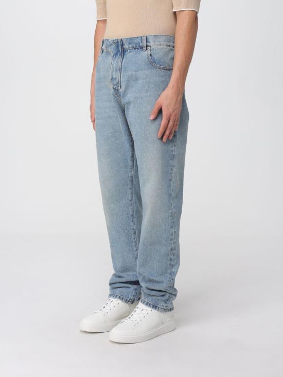 25FW 발망 데님 팬츠 FH1MI083DF81 6AW Blue - BALMAIN