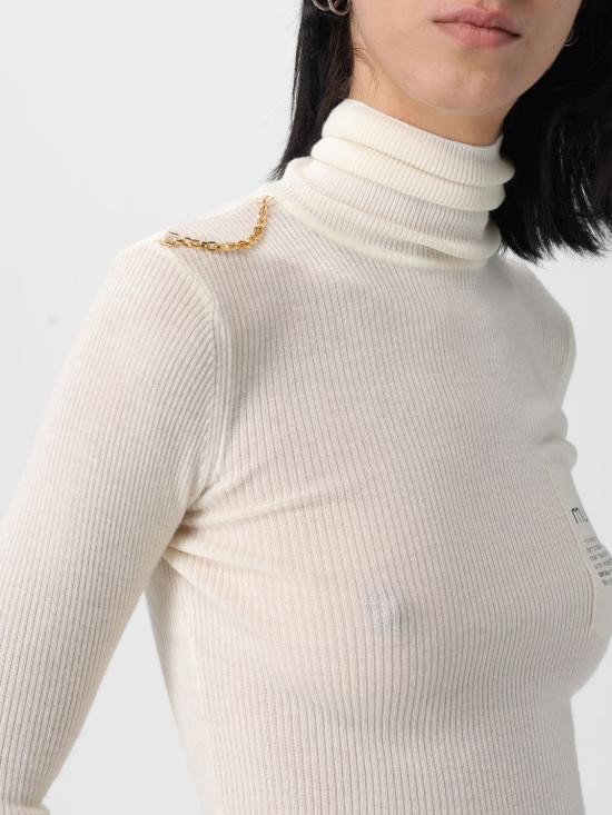 25FW 엘리자베타프랜치 터틀넥 MK43B DZ9 Milk - ELISABETTA FRANCHI