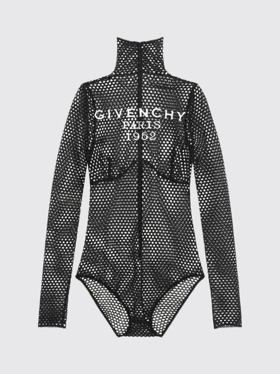 25FW 지방시 바디수트 티셔츠 BWB05K4ZS6 001 Black