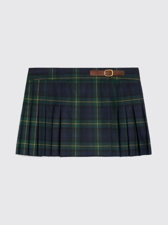 25FW 셀린느 숏 스커트 RJ03D0109 GAB5 Green