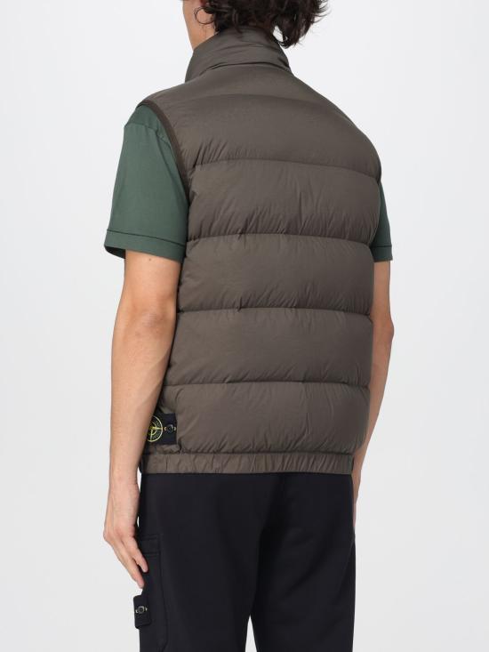 25FW 스톤 아일랜드 심리스 터널 나일론 다운-TC 다운 베스트 G100007S0028 V0054 Green - STONE ISLAND