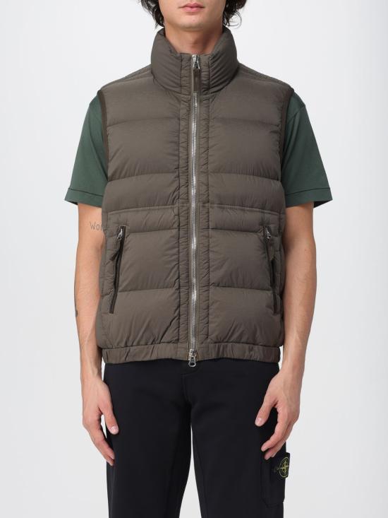 25FW 스톤 아일랜드 심리스 터널 나일론 다운-TC 다운 베스트 G100007S0028 V0054 Green