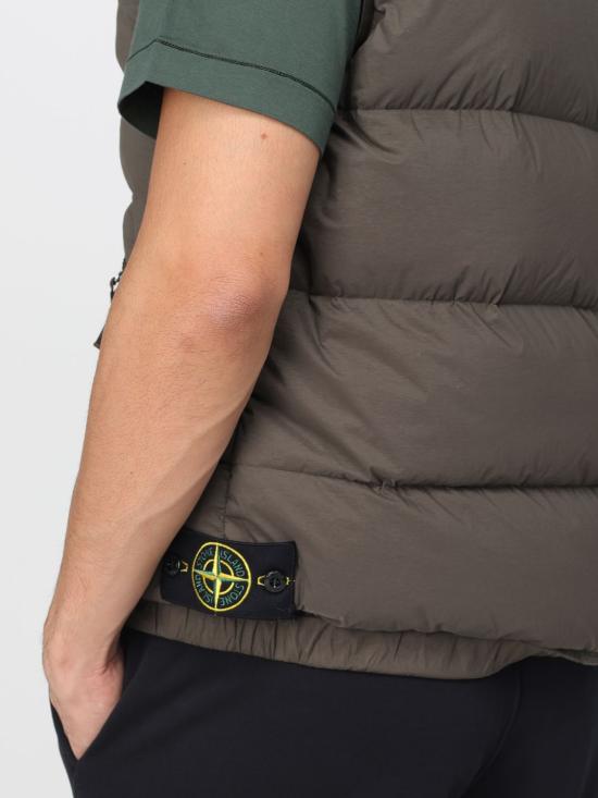 25FW 스톤 아일랜드 심리스 터널 나일론 다운-TC 다운 베스트 G100007S0028 V0054 Green - STONE ISLAND