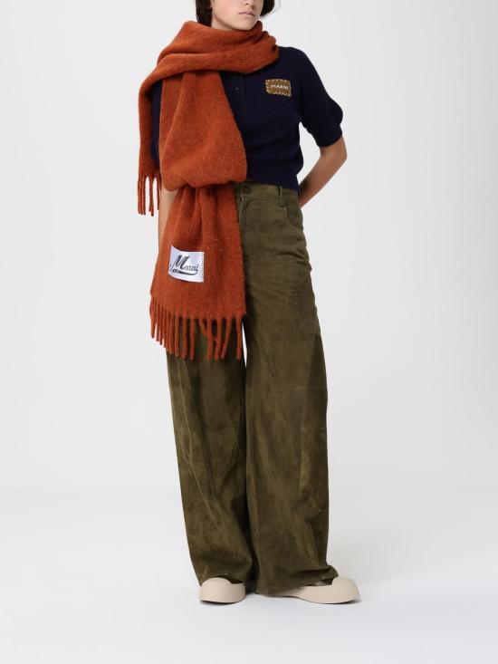 25FW 마르니 폴로 티셔츠 POMD0035E0 UFX325 00B80 Blue - MARNI