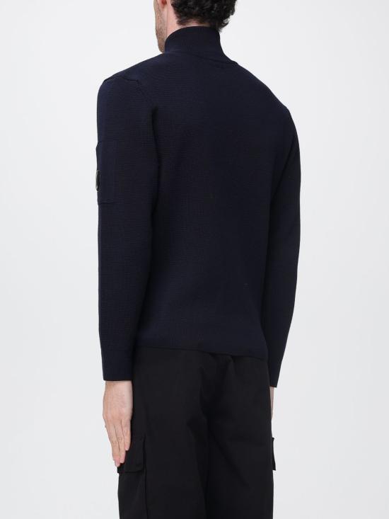 25FW 씨피 컴퍼니 스웨터 19CMKN201A00659A 888 Blue - C.P. COMPANY