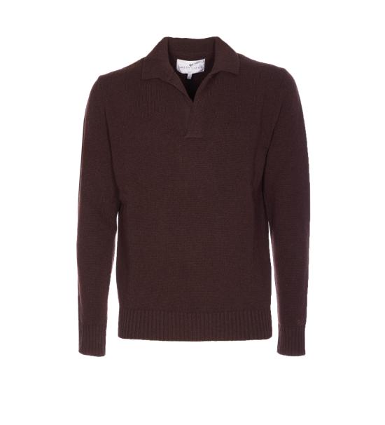 25FW 세븐 게이지 폴로 티셔츠 PUL0043 654 Brown