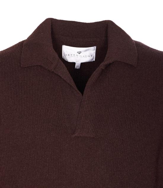 25FW 세븐 게이지 폴로 티셔츠 PUL0043 654 Brown - SEVEN GAUGE