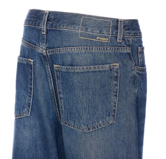 25FW 핑코 데님 팬츠 101733 A2RQPJZ Blue - PINKO
