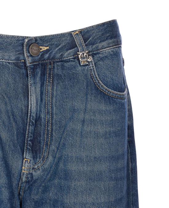 25FW 핑코 데님 팬츠 101733 A2RQPJZ Blue - PINKO