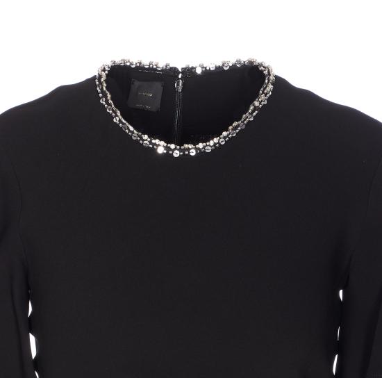 25FW 핑코 미디 원피스 105583 A2Q2Z99 Black - PINKO