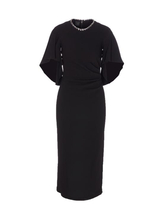 25FW 핑코 미디 원피스 105583 A2Q2Z99 Black