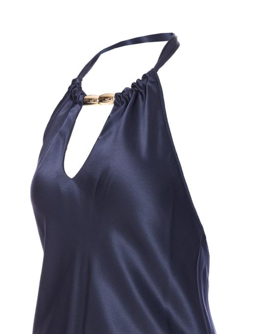 25FW 핑코 미디 원피스 105632 A2RAG41 Blue - PINKO