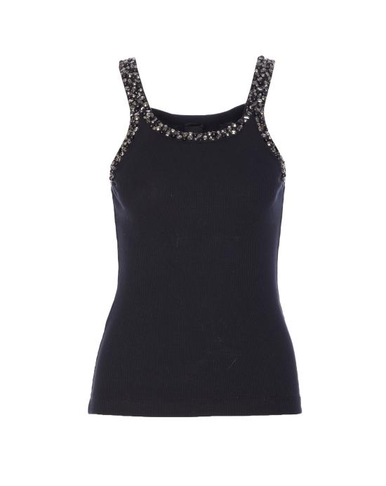 25FW 핑코 민소매 티셔츠 104109 A2TMZ99 Black