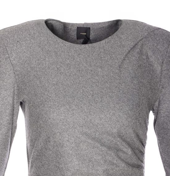 25FW 핑코 미디 원피스 106126 A2ZUI76 Grey - PINKO