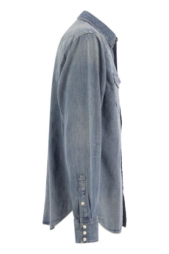  폴로 랄프로렌 웨스턴 레귤러핏 데님 셔츠 710703936 001 Denim - POLO RALPH LAUREN