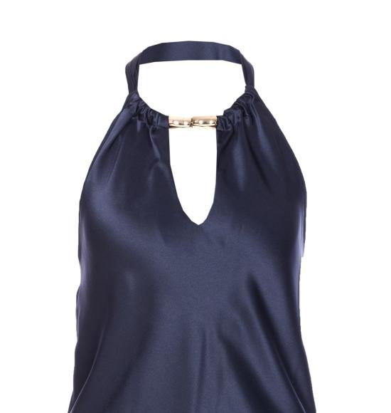 25FW 핑코 원피스 105632A2RAG41 BLUE - PINKO