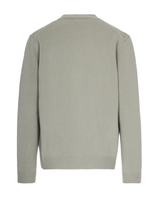 25FW 메종키츠네 폭스 헤드 인타르시아 메리노 가디건 PM00509KM03290396 SAGEGREEN - MAISON KITSUNE