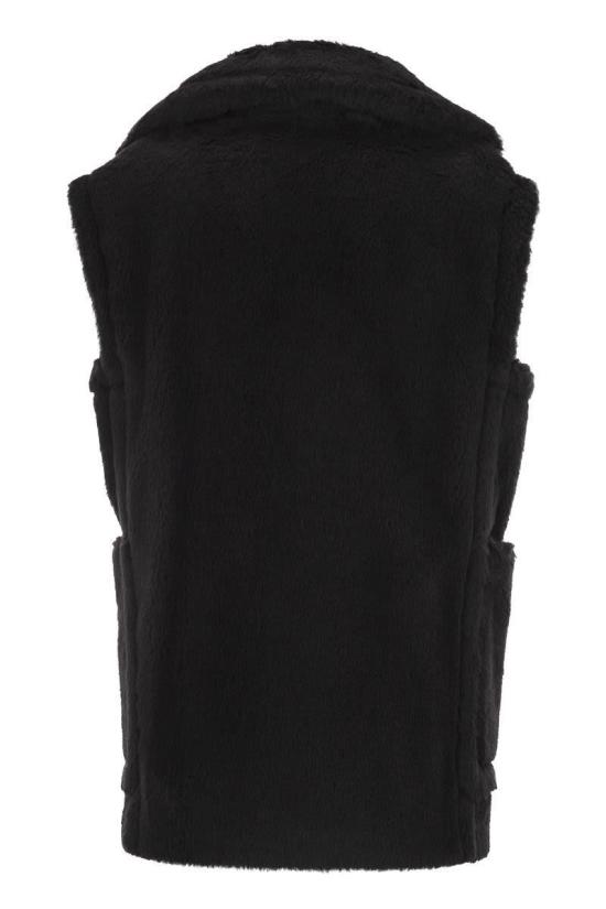 25FW 막스마라 테디 알파카 울 더블브레스트 베스트  2521276253600 008 Black - MAX MARA