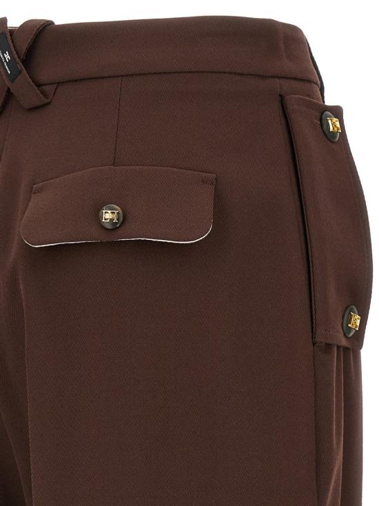 25FW 엘리자베타프랜치 숏팬츠 PA11858E2EA3 BROWN - ELISABETTA FRANCHI