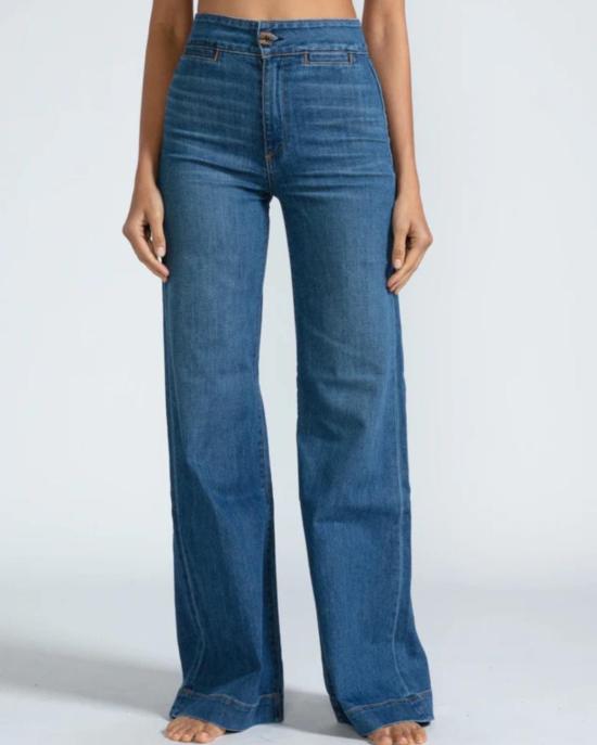  ASKK 뉴욕 데님 팬츠 아스크니 브라이튼 와이드 레그 진 머큐리 - ASKK NY