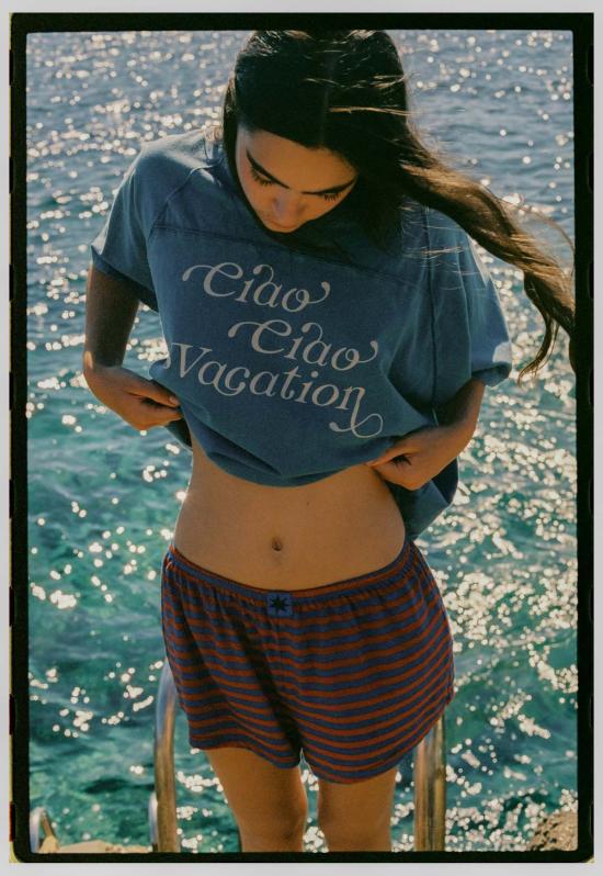  차오 차오 베케이션 숏팬츠 Ciao Ciao 베케이션 포모도로 스트라이프 아리아 쇼츠