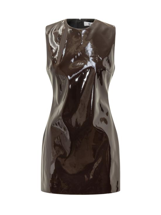 25FW 엠에스지엠 숏 원피스 3942MDA24257802 30 DARK BROWN