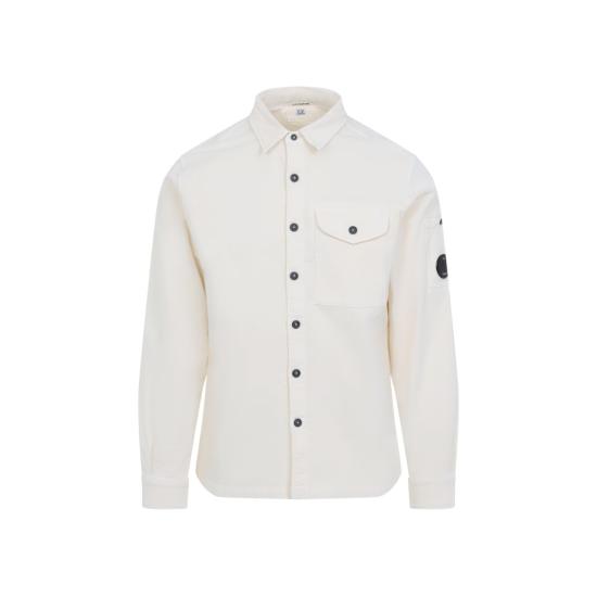 25FW 씨피 컴퍼니 코듀로이 렌즈 롱슬리브 버튼 셔츠 19CMSH071A 006410O White
