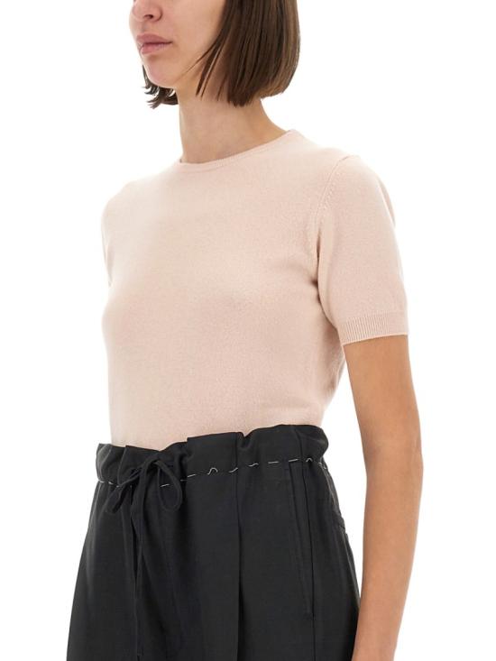 25FW 마르지엘라 크루넥 반팔 니트 S51HL0022 M13144216 Neutrals - MAISON MARGIELA