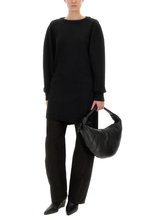 25FW 르메르 슬릿 스웨터 TO1421 LK1043BK999 Black - LEMAIRE