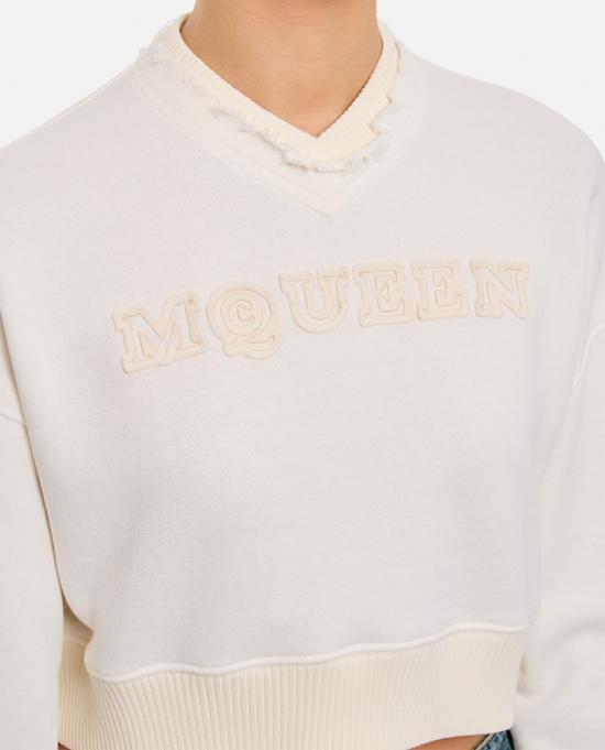 25SS 알렉산더 맥퀸 스웨터 815584QLAD89000 White - ALEXANDER MCQUEEN