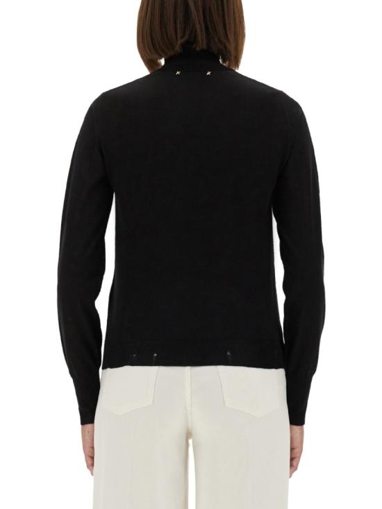 25FW 골든구스 울 터틀넥 스웨터 GWP00953 P00066590100 Black - GOLDEN GOOSE