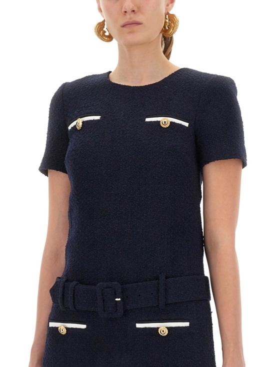 25FW 셀프 포트레이트 원피스 PF25 034S BL BLUE Black - SELF PORTRAIT