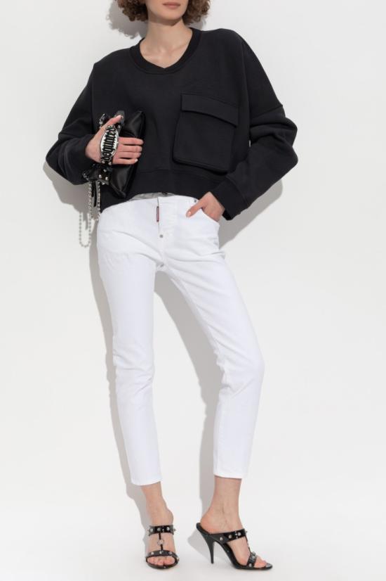 25FW 디스퀘어드2 긴팔 티셔츠 S80GU0115 D25007 900 Black - DSQUARED2