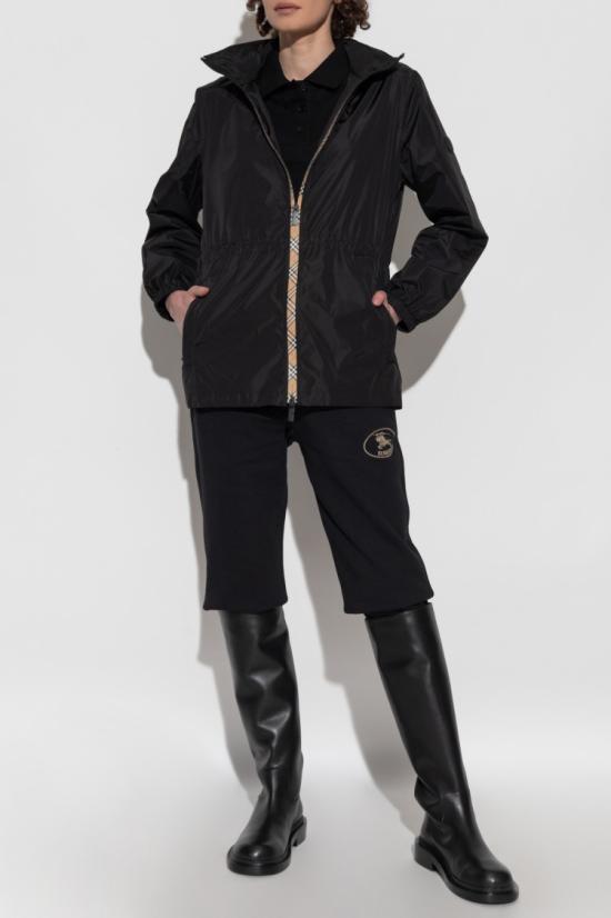 25FW 버버리 숏 나일론 파카 8110309 A1189 BLACK Black - BURBERRY