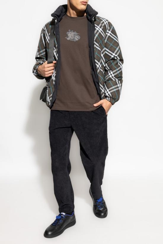 25SS 버버리 리버시블 체크 하이넥 나일론 패딩 8094937 C1213 SNUG IP CHECK Grey - BURBERRY