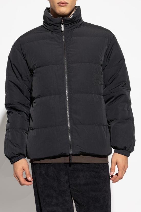 25SS 버버리 리버시블 체크 하이넥 나일론 패딩 8094937 C1213 SNUG IP CHECK Grey - BURBERRY