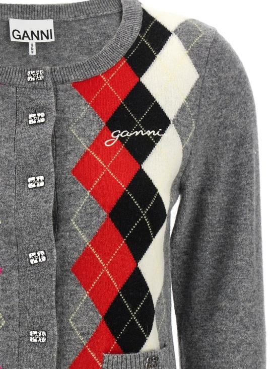 25FW 가니 가디건 K2512921 Grey - GANNI
