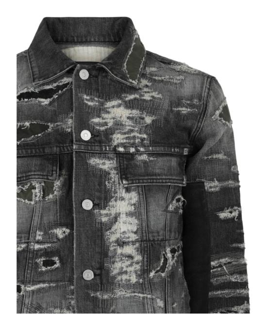  지방시 데님 자켓 BM00RW 5Y1B 001 00002 S Grey - GIVENCHY