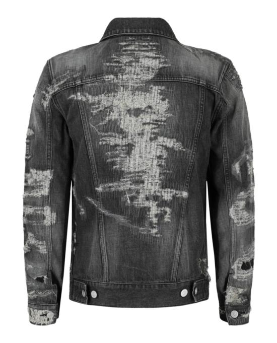  지방시 데님 자켓 BM00RW 5Y1B 001 00002 S Grey - GIVENCHY